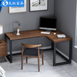Tianzong American Office Desk and Chair Wholesale Home Solid Wood Corner Desktop Computer Desk Student Writing Desk Single Desk