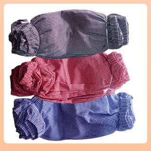 14Y Lengthened Extra Large Cotton Plaid Sleeve Striped Color Thin Sleeve Blue Pure Cotton White Work Guard