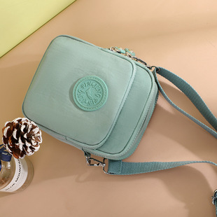 Cross-border Fashion All-match Nylon Small Cloth Bag Crossbody Shoulder Bag Simple Lightweight Crossbody Bag Mini Bag Mobile Phone Bag