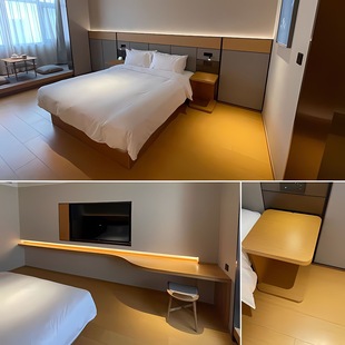 All Season 4.0 Star Chain Hotel Furniture Hotel Bed Customization Hotel Furniture Standard Room Full Set Hotel Homestay Bed