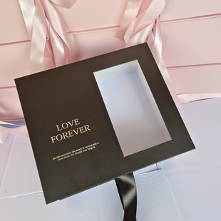 2024 New Valentine's Day Soap Rose Gift Box Half Window Book Birthday Gift Box Holiday Gift