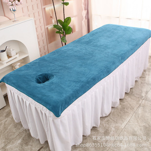 Beauty salon bed towel with open hole beauty bed towel massage therapy massage bed special bath towel bed sheet absorbent