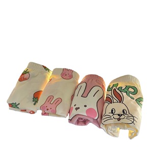 Four Seasons Cotton Children's Underwear New Cartoon Boneless Boxers for Boys and Girls