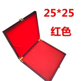 [printing pad] 15*15cm 25*25cm new red wooden box printing pad ink