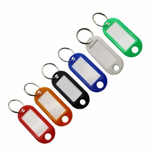 Color plastic key tag tag key chain mark tag luggage tag key accessories