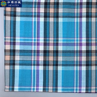 Pure Cotton Yarn-dyed 32S WaShed Colorful Plaid Cloth Spot Spring & Fall CaSual Shirt DreSS Men'S and Women'S Clothing FabricS