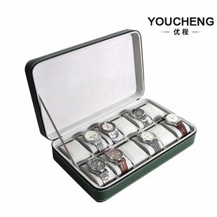 Spot wholesale watch box watch zipper bag Portable 2 4 8 watch storage bag pu watch box
