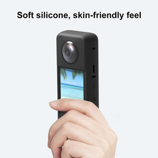 PULUZ Fat Cow Insta360 X3 Silicone Protective Cover Shadow Stone Panoramic Camera Protective Cover Lens Accessories
