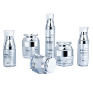in stock 100ml Nano Spray Bottle Acrylic Double Layer Straight Round silver Duckbill Water Cream Bottle Cosmetic Wrapping Material