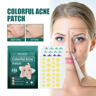 EELHOE Star-shaped Pimple Patch Gentle Cleansing Fade Acne Soothing Skin Soothing Patch Facial Cleansing Care