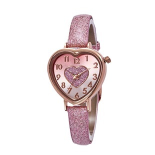 New creative women's fashion love shape student watch niche heart-shaped belt Women's quartz watch
