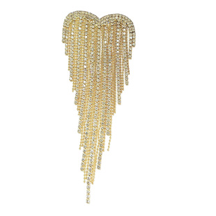 Cross-border brooch women's fashion tassel love creative clothing accessories high sense corsage personality jewelry pin wholesale