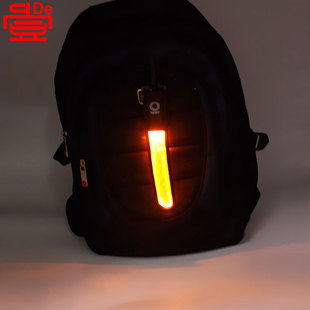 LED hanging belt outdoor night running LED luminous warning hanging belt lattice reflective schoolbag pendant ball luminous hanging belt