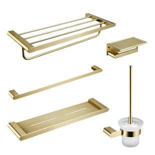 304 Stainless Steel Towel Rack Light Luxury Bath Towel Rack Bathroom Foreign Trade Engineering Towel Storage Hanger Towel Hanger