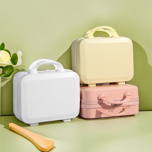 Korean Style Cosmetic Case Suitcase 14 Inch Small Luggage Mini Accompanying Gift Mini Storage Cosmetic Bag Password Case