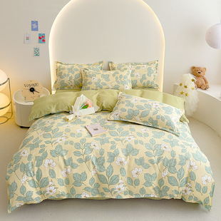 Shengbangrong New Bed Four-piece Set Thickened Cartoon Gift Wholesale Kit Dormitory Three-piece Set Small Fresh and Pure