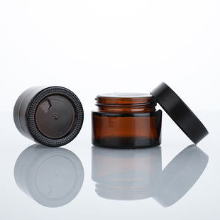in stock supply tea cream bottle sealed eye cream bottle brown cream bottle dark cosmetic bottles