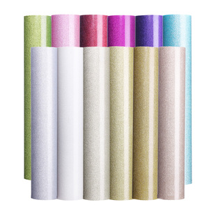Xin textile embroidery new foam glitter lettering film 3D three-dimensional sense puff htv flash multi-color glitter thermal transfer film