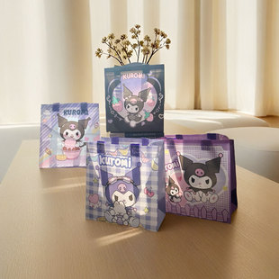 Printed kulomi gift bag non-woven bag film-covered tote bag printable shopping bag waterproof takeaway bag wholesale