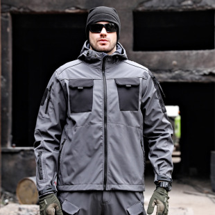 Cross-border Beetle Intruder Soft-shell Tactical Trench Coat Autumn and Winter Warm Jacket Special Forces Fleece-lined Thickened Jacket