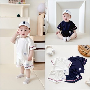 Baby Net Summer с короткими рукавами и двойными рукавами с круглым вырезом полусферы для мальчиков и девочек