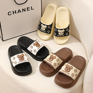 New sandals and slippers summer card ladies home indoor bath bathroom soft bottom non-slip lovers wear slippers wholesale