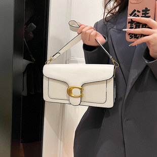 2025 New Crowdsourcing Bag Women's High-grade Texture Solid Color Simple All-match Small Square Bag Commuter Multi-compartment Shoulder Bag