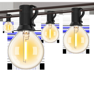 LED plastic string G40 Edison bulb Amazon cross-border wholesale European rules campsite waterproof atmosphere string lamp