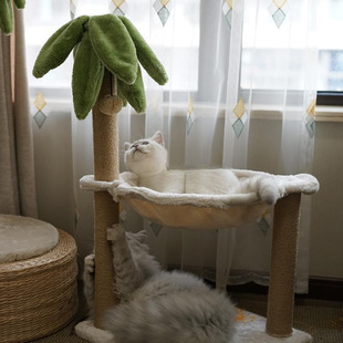 Coconut Tree Cat Climbing Rack Cactus Cat Nest Big Cat Scratching Column Cat Self-Hi Toy Grinding Claw Wear-resistant Disdain Small Tease