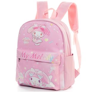Kuromi PC Big-eared Cinnamon Dog Cute Melody KT Kidsren's Leather Waterproof Backpack Primary School Bag