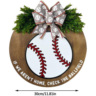 Welcome Baseball Decor Sign Welcome Baseball Decorative Logo Door Decorations