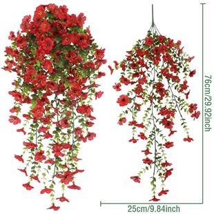 45 mesh simulation violet flower vine vine hanging orchid wall hanging plastic artificial flower living room furnishings silk flower manufacturers