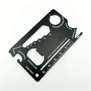 Stainless steel outdoor camping tool card survival card military knife card portable card blade tool card multi outdoor function card