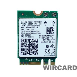 9260NGW AC 2,4G/5G Двухчастотная гигабитная Встроенная беспроводная сетевая карта WIFI прием 5,1 Bluetooth NGFF