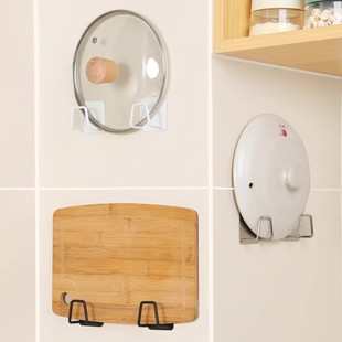 Sink Rack Stainless Steel Non-perforated Kitchen Sponge Steel Wire Ball Rag Pot Lid Storage Rack Wall Hanging Drain Rack