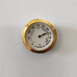 Factory direct embedded 37 pointer Fahrenheit temperature and humidity meter moisture-proof box mini round watch musical instrument