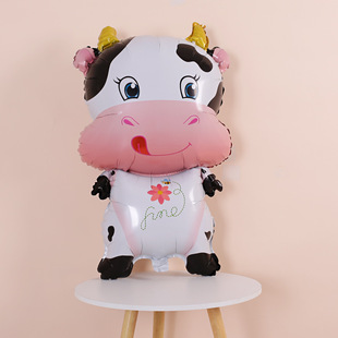 Children's birthday decoration animal aluminum balloon baby party scene layout supplies cartoon cute school balloon
