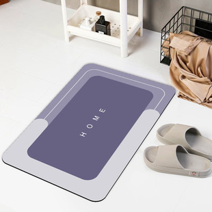 Cross-border Wholesale Diatom Mud Mat Absorbent Dirt-resistant Bathroom Anti-slip Mat Nordic Simple Toilet Quick-drying Foot Mat