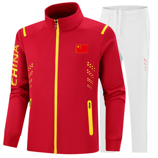 Chinese National Team Sportswear Couple suit Student Class Clothes Games Athletes Sports Competition Training Clothes Jacket