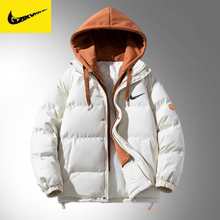 A generation of brand sports fake two down jacket men's coat winter tide brand handsome short winter clothing even