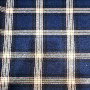 Factory Direct Supply Polyester Cotton Plaid Yarn-dyed Plaid One-sided Sanding Plaid Casual Shirt Home Wear Fabric