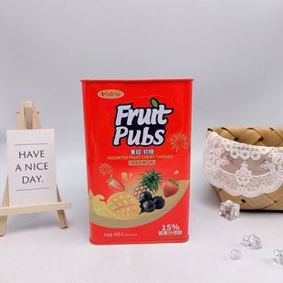 Yilifa 458g Fruit Super Soft Sugar Swiss Sugar Iron Box Home Office Leisure Greedy