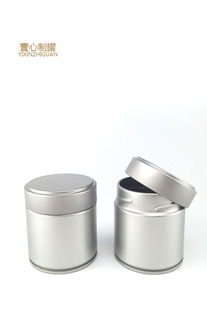Mini RoUnd Tea Packaging Matcha Powder Sealed Can MoistUre-proof Iron Box U Disk Small RoUnd Box Tinplate Iron Box Empty Can