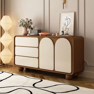 Solid Wood Drawer Cabinet Bedroom Drawer Cabinet Bed End Storage Storage Storage Cabinet Living Room Wall Drawer Cabinet Drawer Chest Explosions