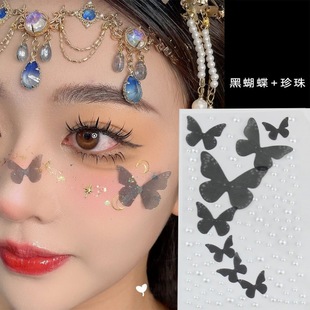 Eye makeup diamond children's performance water drop diamond tear diamond stick self-adhesive flash diamond pearl sticker face stick diamond photo studio photo