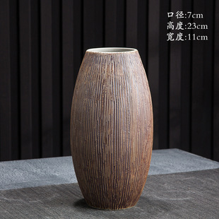 Jingdezhen Ceramic Vase Hydroponic Vase Chinese Vintage Living Room Decoration Hallway Ceramic Flower Pot Crafts