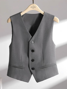 [More than one coat] Suit vest vest women's new 2024 spring and autumn sleeveless waistcoat vest slim summer
