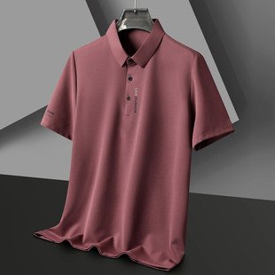 Summer new lapel T-shirt men's short sleeve solid color business casual thin summer clothes half sleeve T-shirt men's hair