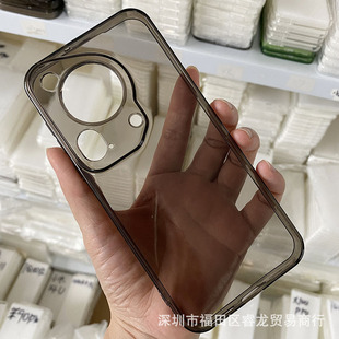 For Huawei Pura70 Phone Case Pura70Ultra Protective Case Transparent P70 Groove Drop Adhesive Diy Soft Pro