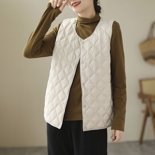 in stock Down Cotton Vest Women's Lightweight Down Cotton Vest with Waistcoat